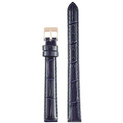 14FS4C67PG [LE FLANEUR（フラヌール） 時計バンド クロコ型押し 14mm ナイトブルー / ピンクゴールド]