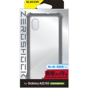 Galaxy A22 5G対応 ZEROSHOCK フレームカラー グレー PM-G217ZEROFCGY