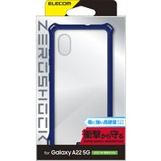 Galaxy A22 5G対応 ZEROSHOCK フレームカラー ネイビー PM-G217ZEROFCNV