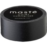 マスキングテープ ベーシック 15mm幅 無地 マットブラック MST-MKT44-BK