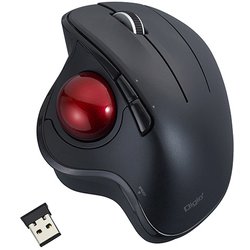 光学式親指 トラックボール 角度可変 無線 5ボタン ブラック MUS-TRIF180BK