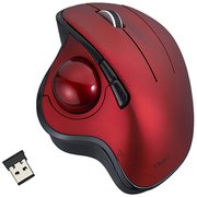 光学式親指 トラックボール 角度可変 無線 5ボタン レッド MUS-TRIF180R