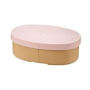 やさしい彩り 小判弁当箱 さくら色 抗菌 日本製 レンジ・食洗機対応(中蓋除く) [弁当箱 475ml]