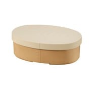 やさしい彩り 小判弁当箱 きなり色 抗菌 日本製 レンジ・食洗機対応(中蓋除く) [弁当箱 475ml]