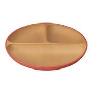 ランチプレート earth color 抗菌 ランチプレート レッド 日本製 レンジ・食洗機対応 食器 皿