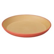 ラウンドプレート earth color 抗菌 ラウンドプレート Lサイズ レッド 日本製 レンジ・食洗機対応 食器 皿