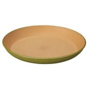 ラウンドプレート earth color 抗菌 ラウンドプレート Lサイズ オリーブ(グリーン) 日本製 レンジ・食洗機対応 食器 皿