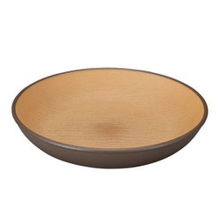 ラウンドプレート earth color 抗菌 ラウンドプレート Mサイズ ダークブラウン 日本製 レンジ・食洗機対応 食器 皿