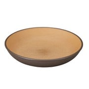 ラウンドプレート earth color 抗菌 ラウンドプレート Mサイズ ダークブラウン 日本製 レンジ・食洗機対応 食器 皿