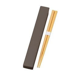 箸・箸入れ earth color 抗菌 箸&箸箱セット ダークブラウン 日本製 食洗機対応（箸のみ）