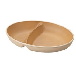 オーバルプレート earth color 抗菌 オーバルプレート アイボリー（ホワイト） 日本製 レンジ・食洗機対応 食器 皿