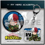 僕のヒーローアカデミア 缶バッジ＆アクリルキーホルダーセット 迷彩シリーズ 轟焦凍 [キャラクターグッズ]