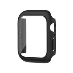TCAW7GC-45BK [Apple Watch Series 9/8/7 45mm 耐衝撃 ケース カバー ガラスフィルム 一体型 画面保護 全面保護 ブラック]