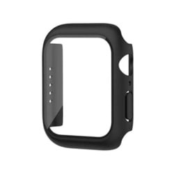 TCAW7GC-41BK [Apple Watch Series 9/8/7 41mm 耐衝撃 ケース カバー ガラスフィルム 一体型 画面保護 全面保護 ブラック]