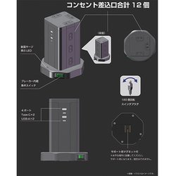 ヨドバシ.com - ハイディスク HIDISC タワー型USB付電源タップ
