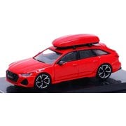 1/64 アウディ RS 6 アバント タンゴレッド w/ルーフボックス [ダイキャストミニカー]