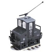 銚子電気鉄道 デキ3 電気機関車 （初期トロリーポール仕様/車体色：黒 /動力付） [鉄道模型]