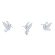 ハミングバード ウォールデコ 9pc ホワイト 21012966660