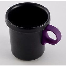 O-EFM-BKPP [ほうろうフックマグ 360ml カップ：ブラック/取っ手：パープル]