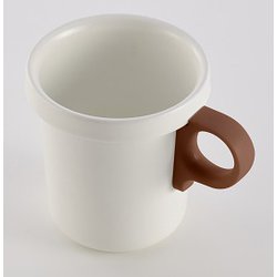 O-EFM-WHTC [ほうろうフックマグ 360ml カップ：ホワイト/取っ手：テラコッタ]