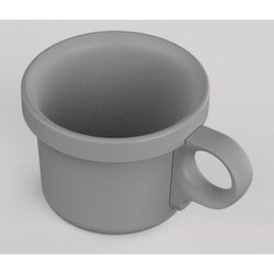 O-EFMS-GYGY [ほうろうフックマグ 240ml カップ：グレー/取っ手：グレー]