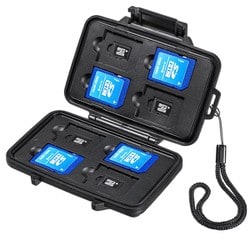 防水・防塵 メモリーカードケース（SDカード、microSDカード用） FC-MMC29BK
