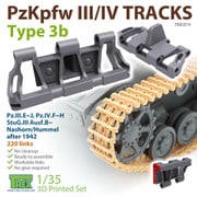 WWⅡ ドイツⅢ/Ⅳ号戦車用履帯Type.3b [1/35 3Dプリンター製履帯]