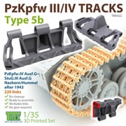 WWⅡ ドイツⅢ/Ⅳ号戦車用履帯Type.5b [1/35 3Dプリンター製履帯]