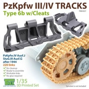 WWⅡ ドイツⅢ/Ⅳ号戦車用履帯Type.6b滑り止め付き [1/35 3Dプリンター製履帯]