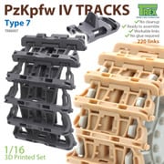 WWⅡ ドイツⅢ/Ⅳ号戦車用履帯Type.7 [1/16 3Dプリンター製履帯]