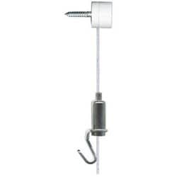 1829 [直付パワーミニワイヤー自在径1.0mm1.5m壁面用 シルバー]