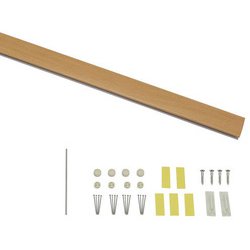 レールサンカラーズ レールのみ 木目調 ライトブラウン100cm RC100-3