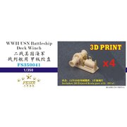 FSM350041 1/350 ディティールアップパーツ WW.II アメリカ海軍 戦艦用 ウインチ 4セット [プラモデル用パーツ]