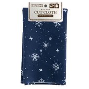 UH715149 [カットクロス/雪の結晶 約30×35cm ネイビー]