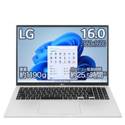 ノートパソコン/LG gram/16.0型/Core i7/メモリ 16GB/SSD 1TB/Windows 11 Home/クオーツシルバー 16Z95P-KA79J