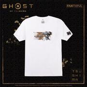 Ghost of Tsushima （ゴースト・オブ・ツシマ） 仁之道 Tシャツ Lサイズ 白 [キャラクターグッズ]