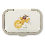キャラクターグッズ MCG-011 おさるのジョージ ウェットシート用ふた ビタット ワンプッシュ sky