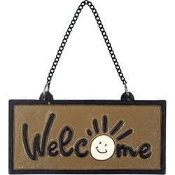 アイアンWelcomeサイン ベージュ DE051925
