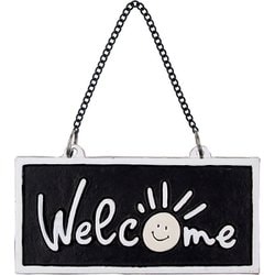 アイアンWelcomeサイン ブラック DE051932