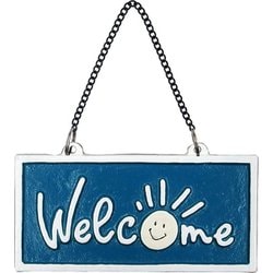 アイアンWelcomeサイン ブルー DE051949