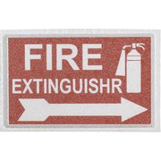 デコサインステッカー スモール FIRE EXTINGUISHR DE051208