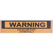 デコサインステッカー ワイド WARNING ORANGE DE051352