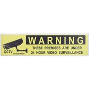 デコサインステッカー ワイド WARNING YELLOW DE051369