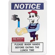 ME052304 [マーキュリー プラスチックサインボード NOTICE WASH]