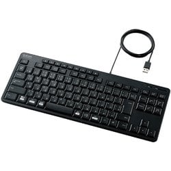 コンパクトキーボード 有線 静音 TK-FCM113SKBK
