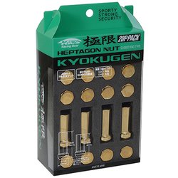 極限（KYOKUGEN） ホイールナット L42 M12X1.5 GLD 20pcs HPF1A4