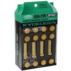 極限（KYOKUGEN） ホイールナット L50 M12X1.25 GLD 20pcs HPF3A5