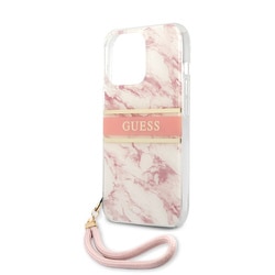 GUHCP13LKMABPI [GUESS公式ライセンス 背面ケース ストラップ付 iPhone 13 Pro 用]
