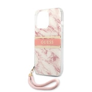 GUHCP13LKMABPI [GUESS公式ライセンス 背面ケース ストラップ付 iPhone 13 Pro 用]