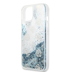 GUHCP13MLGPEBL [GUESS公式ライセンス モノグラム背面ケース iPhone 13 用]